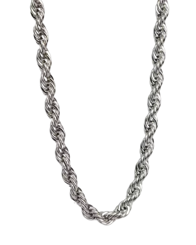 Rope Silver Necklace