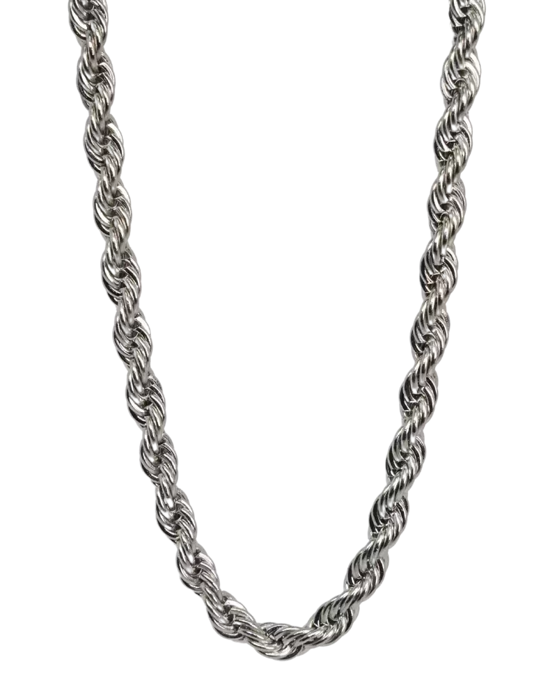 Rope Silver Necklace